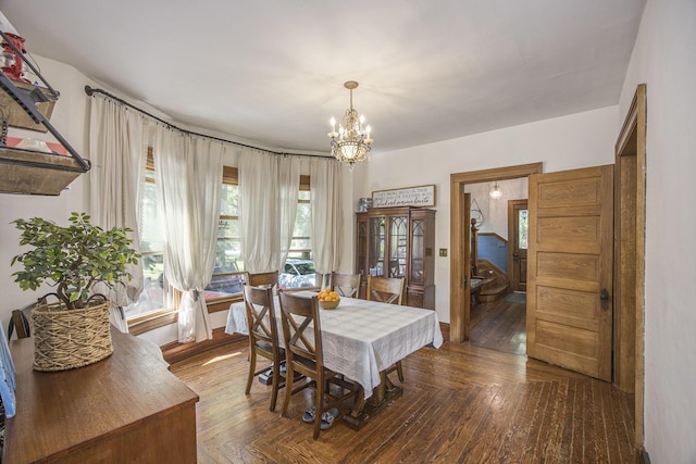 73640 Fulton St, Armada, MI 48005 - dining area featuring a chandelier and baseboards