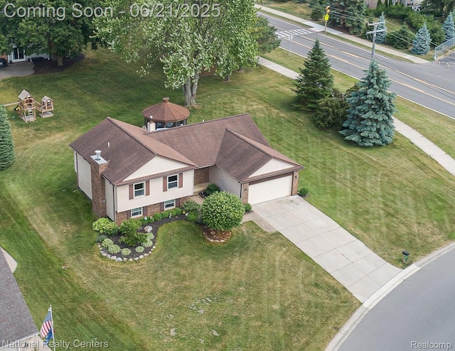 1306 Bishops Ter, Wixom, MI 48393 - aerial view of property and surrounding area