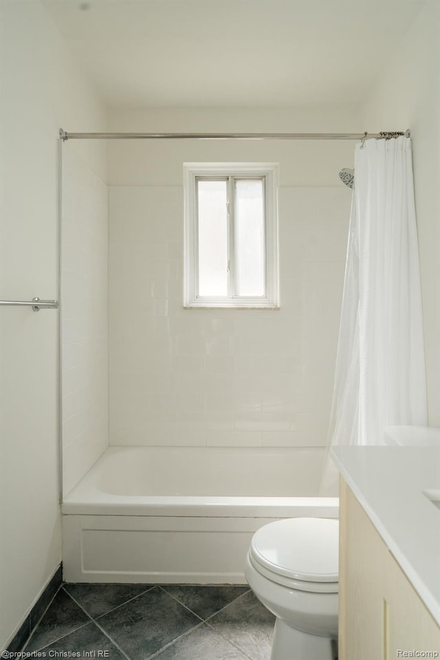 1715 E 14 Mile Rd, Birmingham, MI 48009 - bathroom featuring shower / tub combo with curtain, tile patterned flooring, and vanity