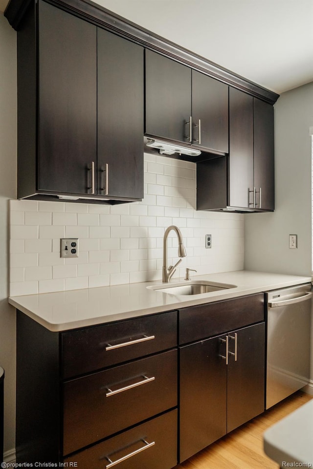 1715 E 14 Mile Rd, Birmingham, MI 48009 - kitchen with dishwasher, tasteful backsplash, and light countertops