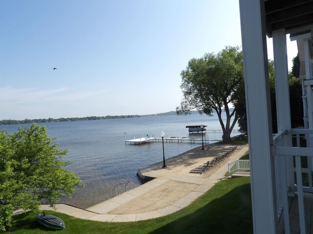 1246 Sunnyside Dr, Cadillac, MI 49601 - dock area with a water view