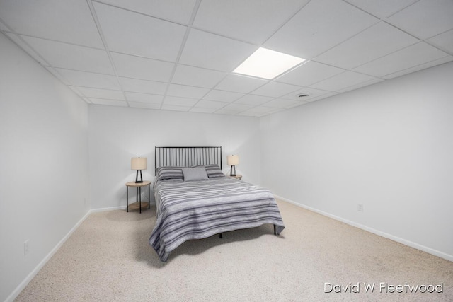 6935 Fairway Vista Dr SE, Caledonia, MI 49316 - carpeted bedroom featuring a drop ceiling and baseboards