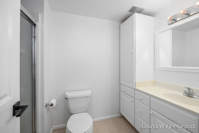 6935 Fairway Vista Dr SE, Caledonia, MI 49316 - bathroom featuring vanity and a shower with shower door