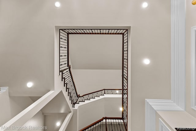 5626 Shadow Ln, Bloomfield Hills, MI 48302 - staircase with recessed lighting