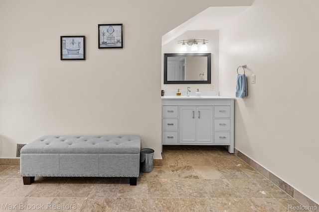 5626 Shadow Ln, Bloomfield Hills, MI 48302 - bathroom with stone tile floors and vanity