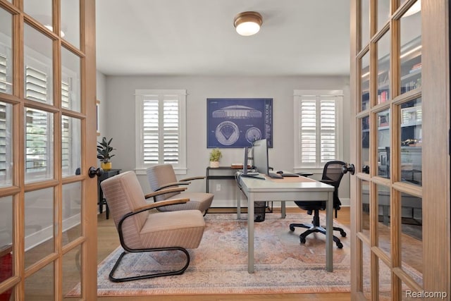 423 N Altadena Ave, Royal Oak, MI 48067 - office featuring french doors and wood finished floors