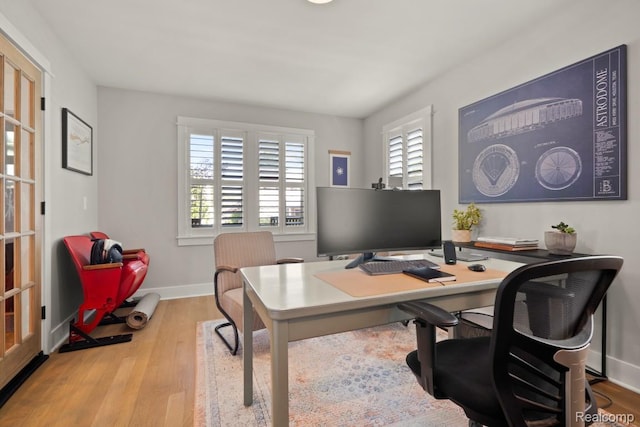 423 N Altadena Ave, Royal Oak, MI 48067 - office area with healthy amount of natural light and wood finished floors