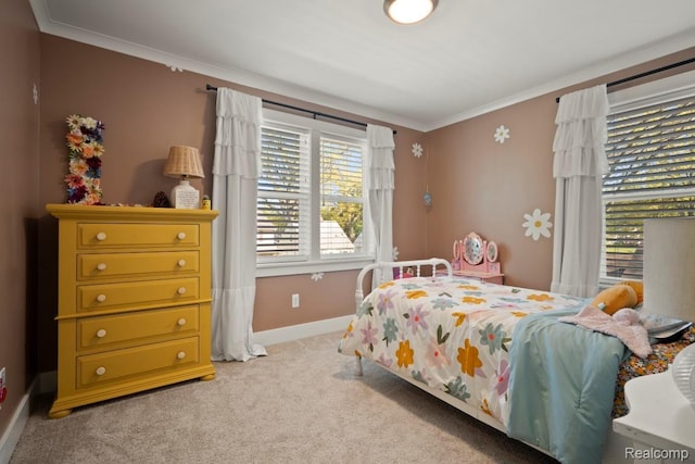 423 N Altadena Ave, Royal Oak, MI 48067 - bedroom with ornamental molding and light colored carpet