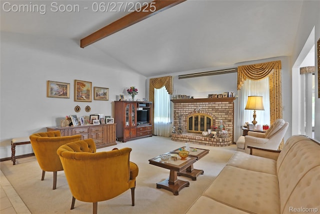 42471 Arcadia Dr, Sterling Heights, MI 48313 - living area featuring a fireplace and carpet floors