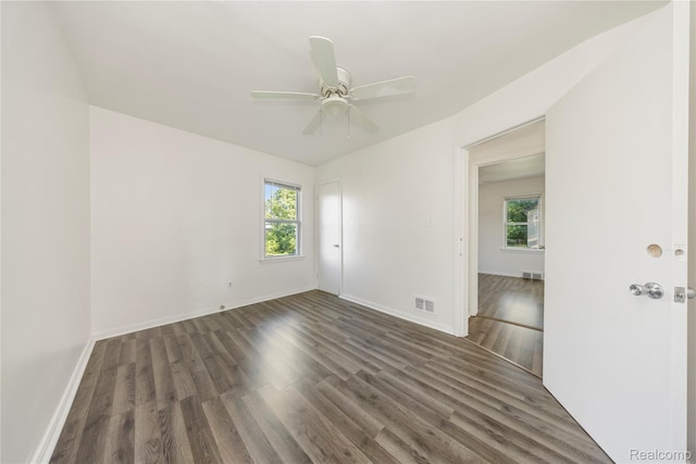 20258 Caldwell St, Detroit, MI 48234 - empty room with wood finished floors and ceiling fan