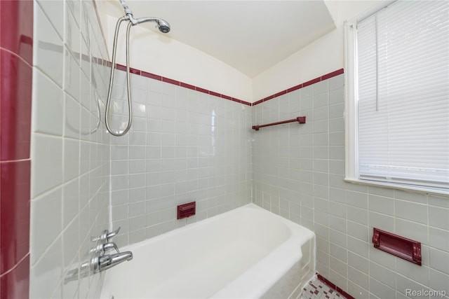 20258 Caldwell St, Detroit, MI 48234 - bathroom with tile walls and  shower combination