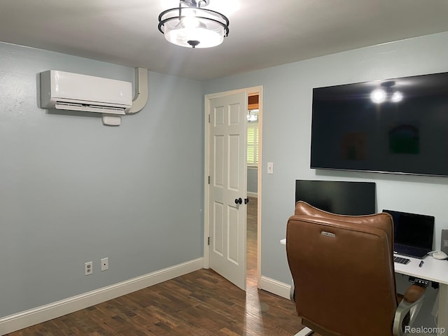 21150 E Chigwidden St, Northville, MI 48167 - office space featuring a wall mounted AC and wood finished floors
