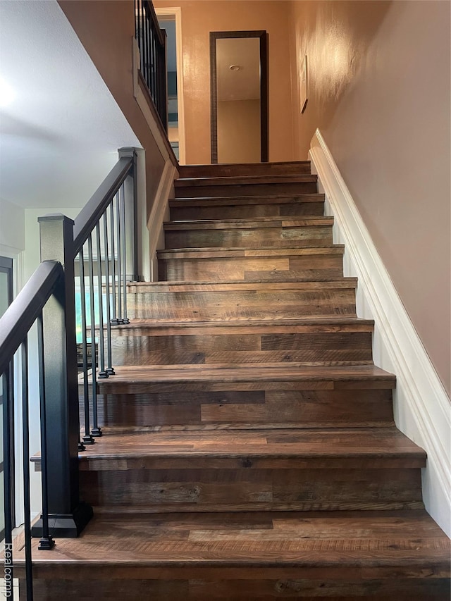 21150 E Chigwidden St, Northville, MI 48167 - stairway with wood finished floors