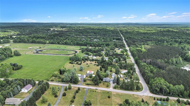 801 S 1st St, Buckley, MI 49620 - aerial view of property and surrounding area featuring a heavily wooded area