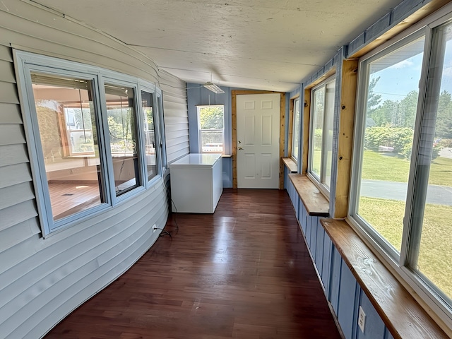 801 S 1st St, Buckley, MI 49620 - unfurnished sunroom featuring lofted ceiling