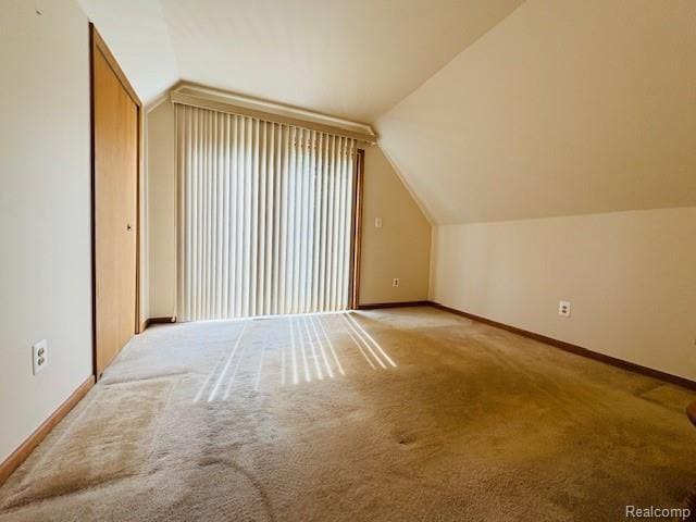 11638 Alois St, Livonia, MI 48150 - additional living space featuring vaulted ceiling and carpet flooring