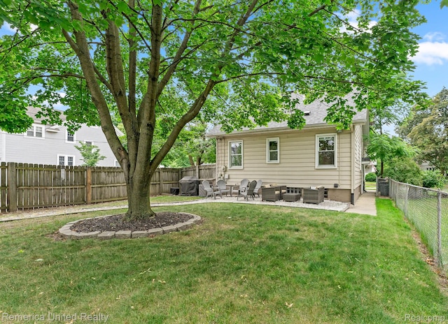 535 S Edison Ave, Royal Oak, MI 48067 - rear view of house featuring an outdoor living space, a fenced backyard, and a patio