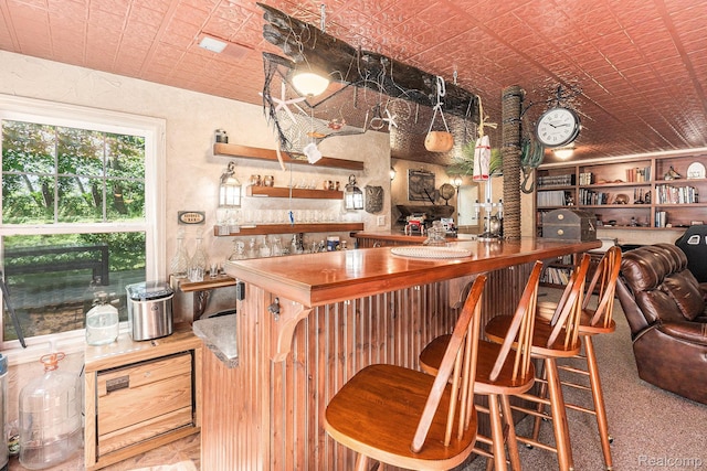 6155 Carey Rd, Commerce Twp, MI 48382 - indoor bar featuring an ornate ceiling