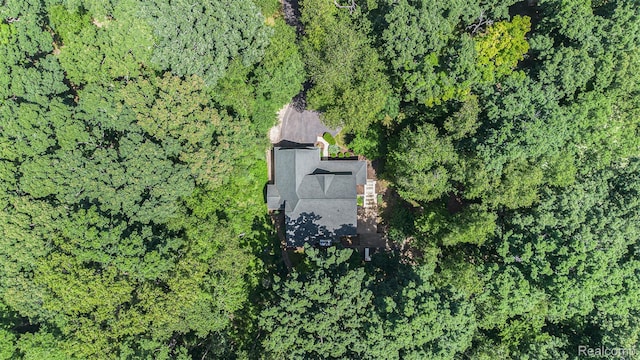 6155 Carey Rd, Commerce Twp, MI 48382 - aerial overview of property's location featuring a forest