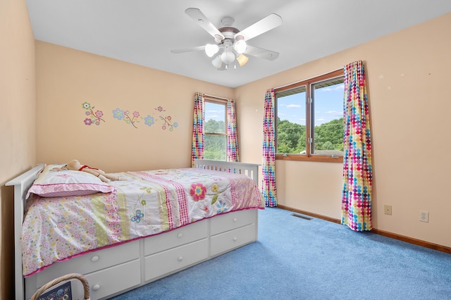 64670 Windrose Way, Lawton, MI 49065 - carpeted bedroom featuring baseboards and ceiling fan
