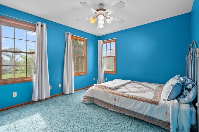 64670 Windrose Way, Lawton, MI 49065 - bedroom featuring carpet and a ceiling fan