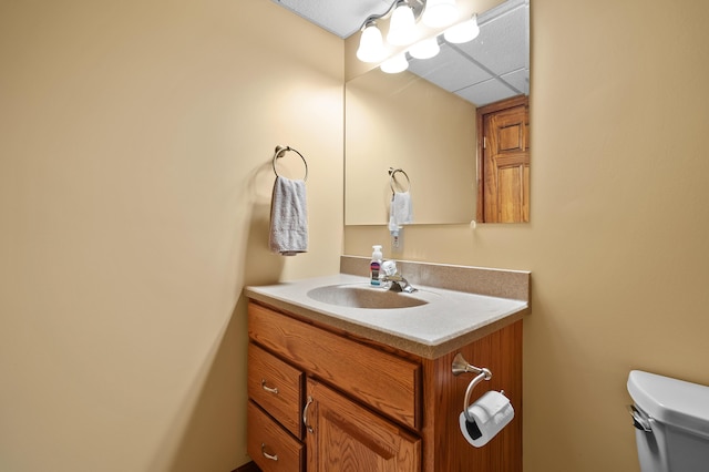 64670 Windrose Way, Lawton, MI 49065 - half bathroom featuring vanity and toilet