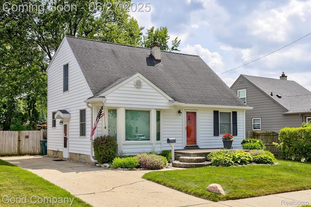 2861 Sunnyknoll Ave, Berkley, MI 48072 - view of front of property with a chimney and a shingled roof