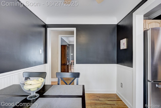 2861 Sunnyknoll Ave, Berkley, MI 48072 - dining room with wainscoting and wood finished floors