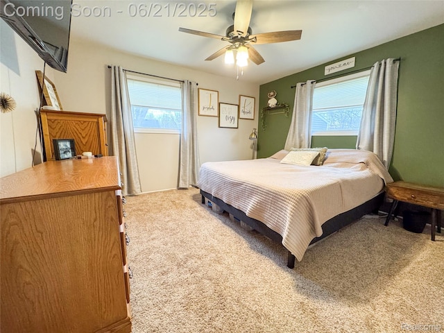 474 Argyle Cres, Milan, MI 48160 - carpeted bedroom with ceiling fan