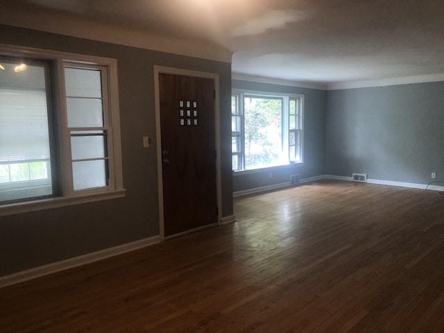 933 Westfall Ave, Kalamazoo, MI 49006 - entrance foyer featuring baseboards and dark wood finished floors