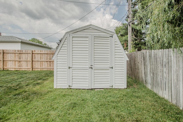 1361 Holmes Rd, Ypsilanti, MI 48198 - view of shed with a fenced backyard