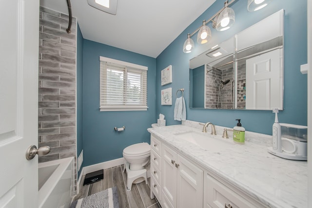 1361 Holmes Rd, Ypsilanti, MI 48198 - bathroom with vanity and wood finished floors