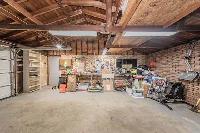 1361 Holmes Rd, Ypsilanti, MI 48198 - garage with a workshop area