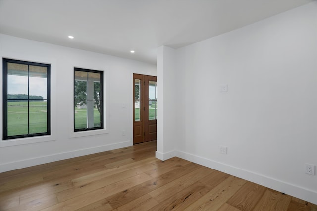7280 Austin Rd, Saline, MI 48176 - unfurnished room featuring light wood-type flooring and recessed lighting