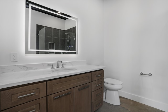 7280 Austin Rd, Saline, MI 48176 - bathroom with vanity and a tile shower