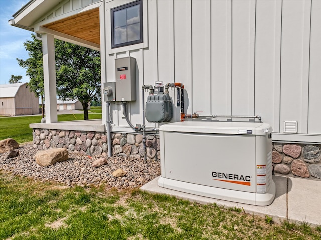 7280 Austin Rd, Saline, MI 48176 - exterior view of a power unit and board and batten siding