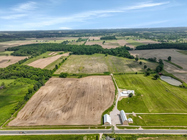 7280 Austin Rd, Saline, MI 48176 - aerial view of property and surrounding area featuring rural landscape and rows of crops