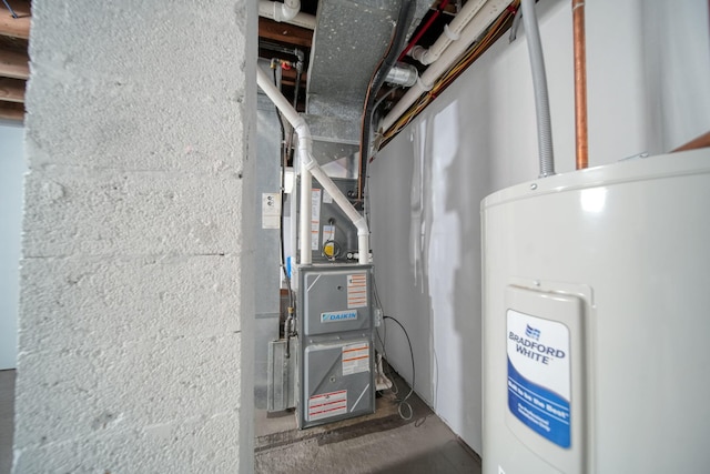 10620 Cady Rd, Jackson, MI 49201 - utility room with water heater