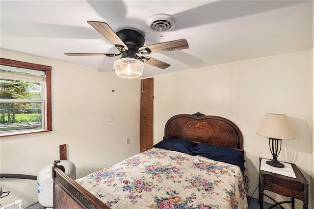 8828 Elm, Fremont, MI 49412 - bedroom with ceiling fan