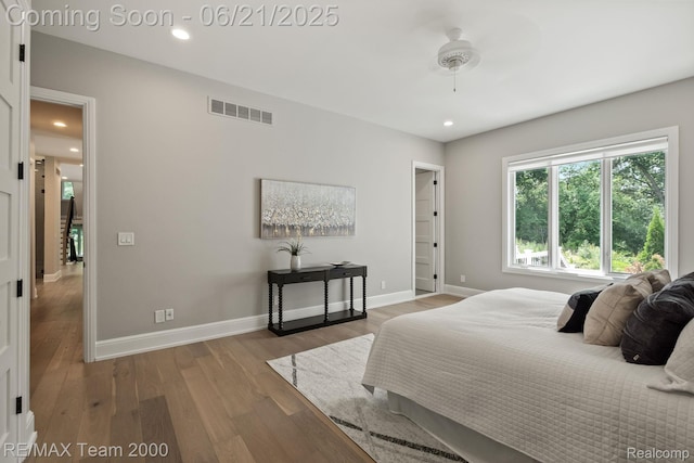 32575 Romsey Rd, Franklin, MI 48025 - bedroom with light wood-type flooring and recessed lighting