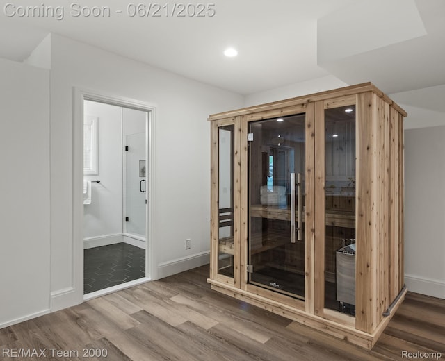 32575 Romsey Rd, Franklin, MI 48025 - sauna with wood finished floors and recessed lighting
