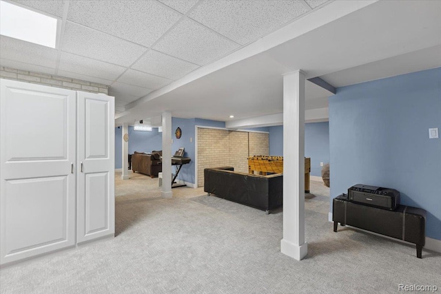 1101 Shallowdale Dr, Troy, MI 48085 - finished basement featuring carpet and baseboards