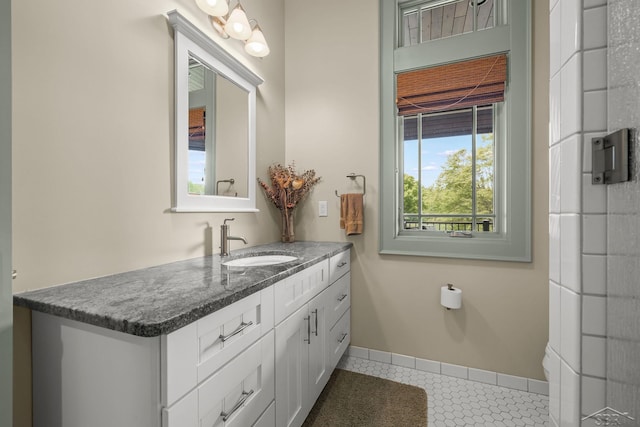 199 E Brooks Rd, Midland, MI 48640 - bathroom with vanity and tile patterned flooring