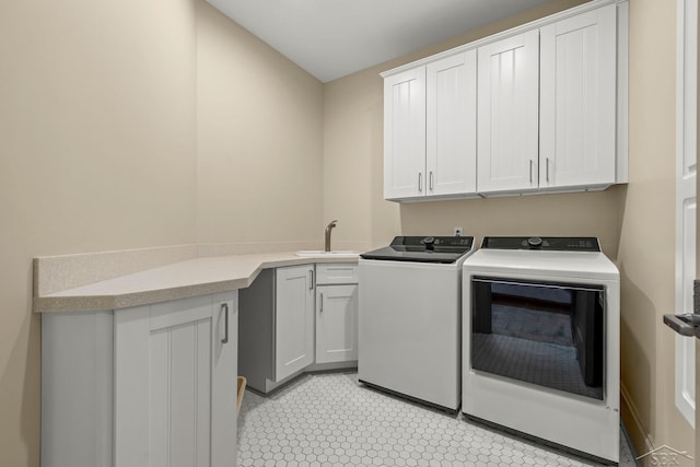 199 E Brooks Rd, Midland, MI 48640 - laundry area with washing machine and clothes dryer and cabinet space