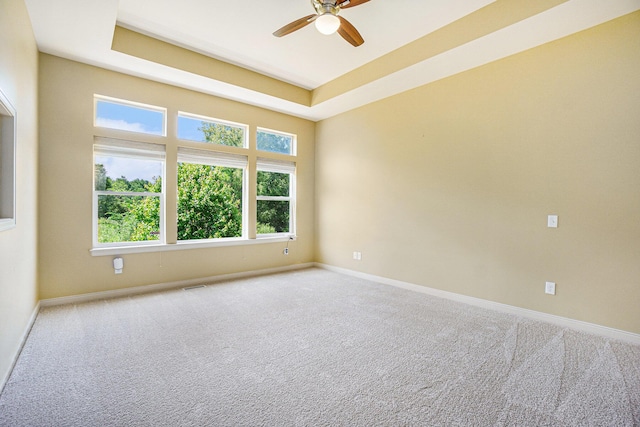 8842 Oakland Hills Cir, Portage, MI 49024 - carpeted spare room featuring a ceiling fan and baseboards