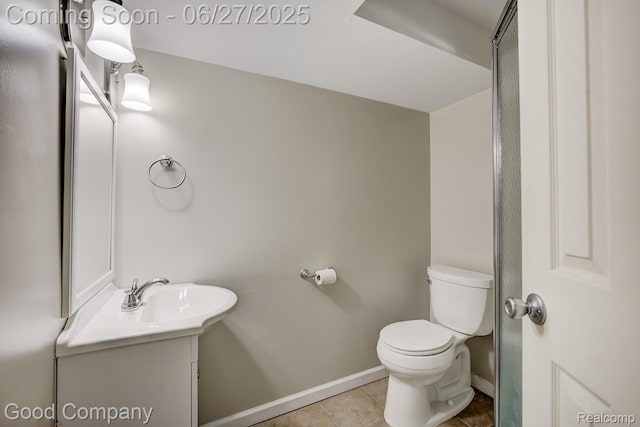 830 W Hazelhurst St, Ferndale, MI 48220 - half bath with vanity and tile patterned flooring