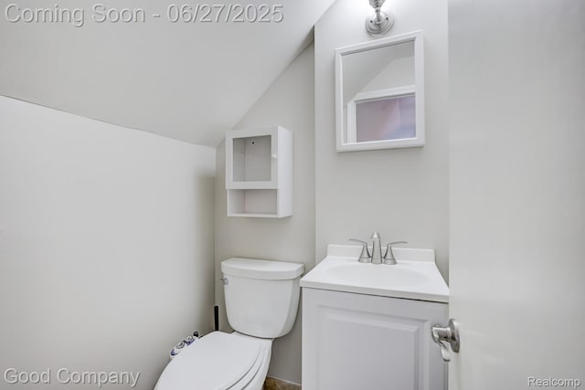 830 W Hazelhurst St, Ferndale, MI 48220 - half bath featuring vanity and lofted ceiling