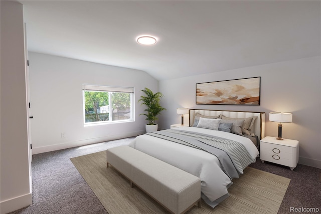 19228 Melvin St, Roseville, MI 48066 - carpeted bedroom featuring baseboards and vaulted ceiling