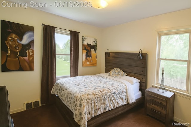 2614 Trumbull Ave, Flint, MI 48504 - bedroom featuring multiple windows and dark carpet