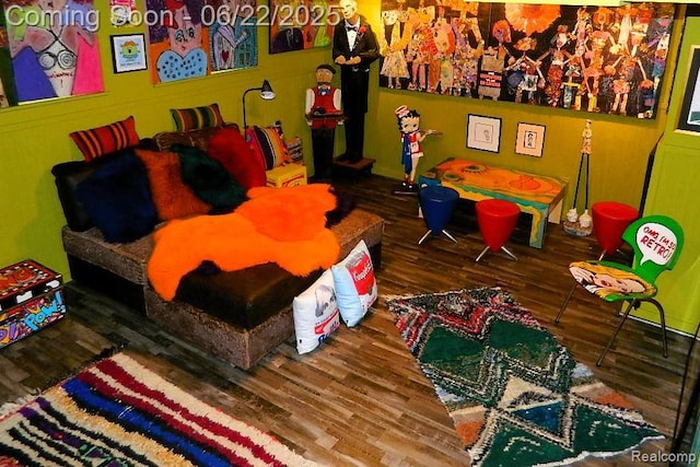 5236 Patrick Rd, West Bloomfield, MI 48322 - playroom featuring wood finished floors